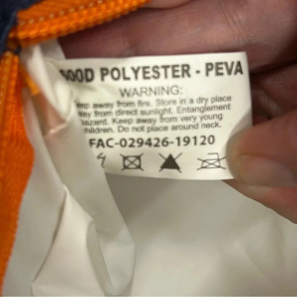 Disney Cruise Line Poly Peva Insulated Cooler Bag Navy and Cream EUC - Picture 7 of 10